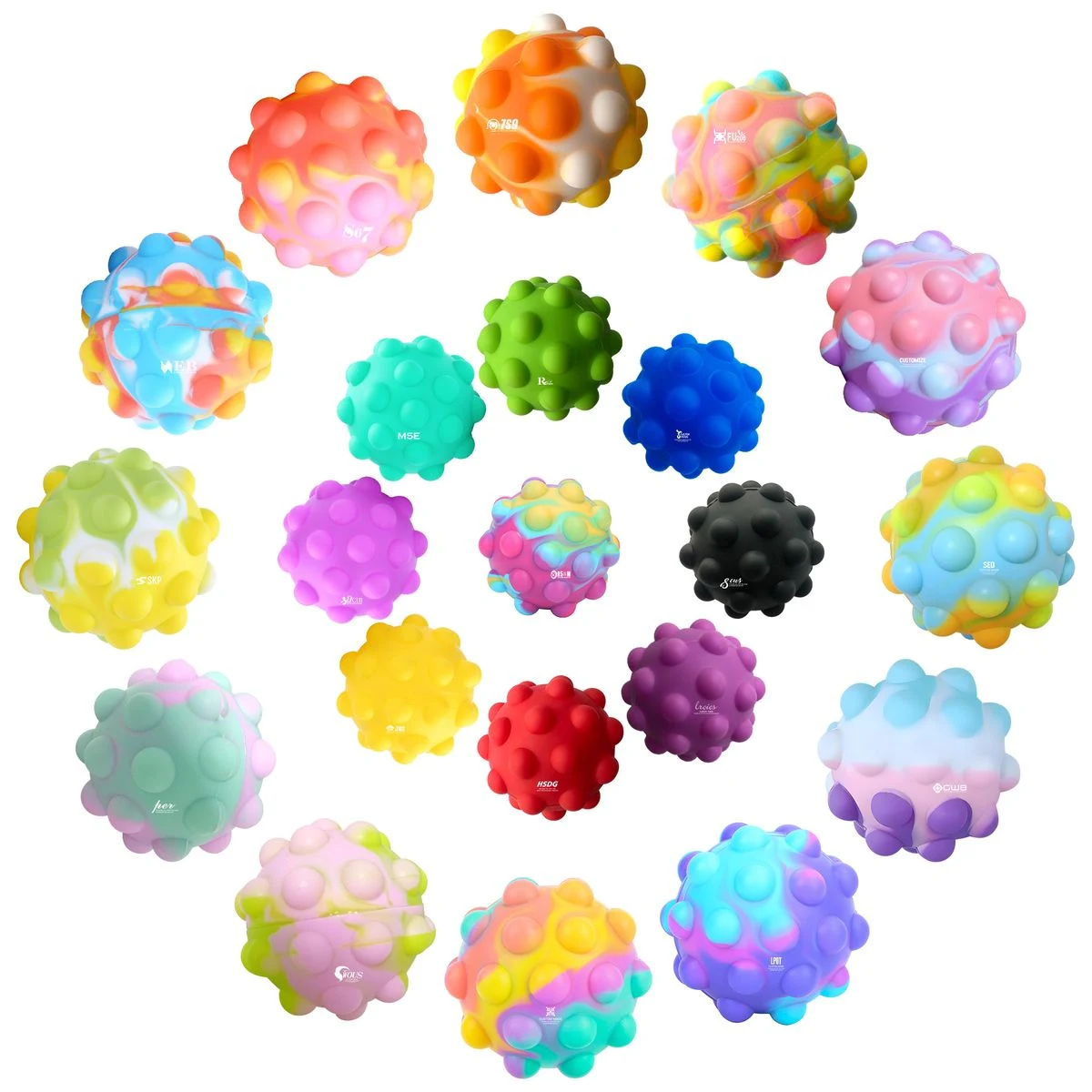 2.5'' Push Pop Ball 1
