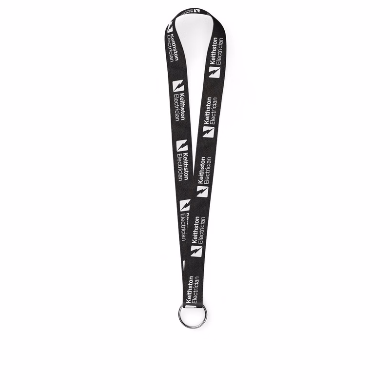1" One Color Lanyard, Single Attachment, Import Air Rush