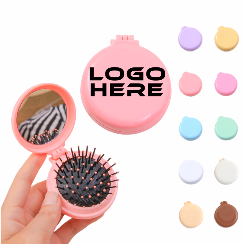 Portable Mini Folding Mirror Air Cushion Comb