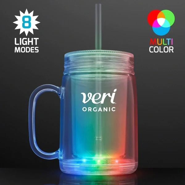 LED Mason Jar Travel Cup 1