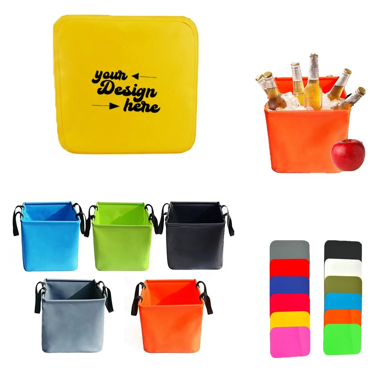 Portable Foldable Water Bucket for Outdoor Camping 1