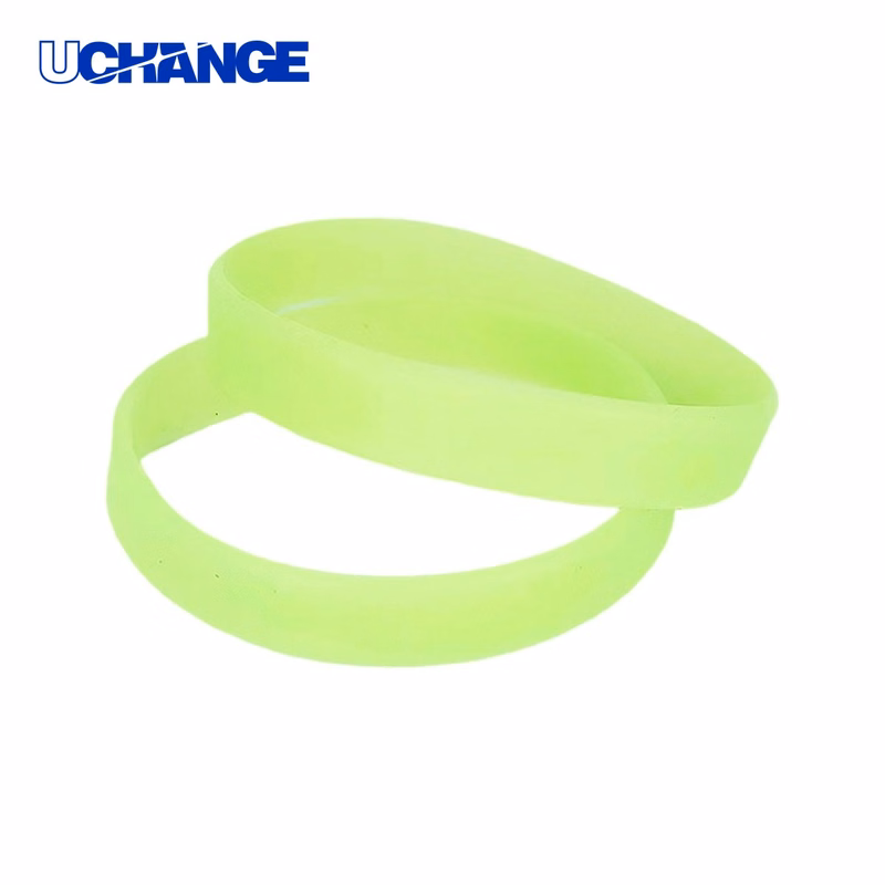 Glow Silicone Wristband 8 x 0.5 Inches Durable