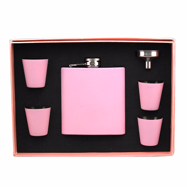Stainless Wine Whisky Steel Hip Flask Set