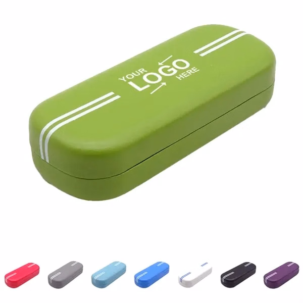 Custom Hard Shell Metal Eyeglass Case Protective Lining — Corporate Eyewear Gift