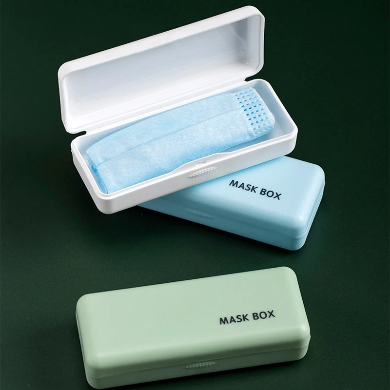 Folding Mask Case Container Portable Mask Container Storage Organizer 1