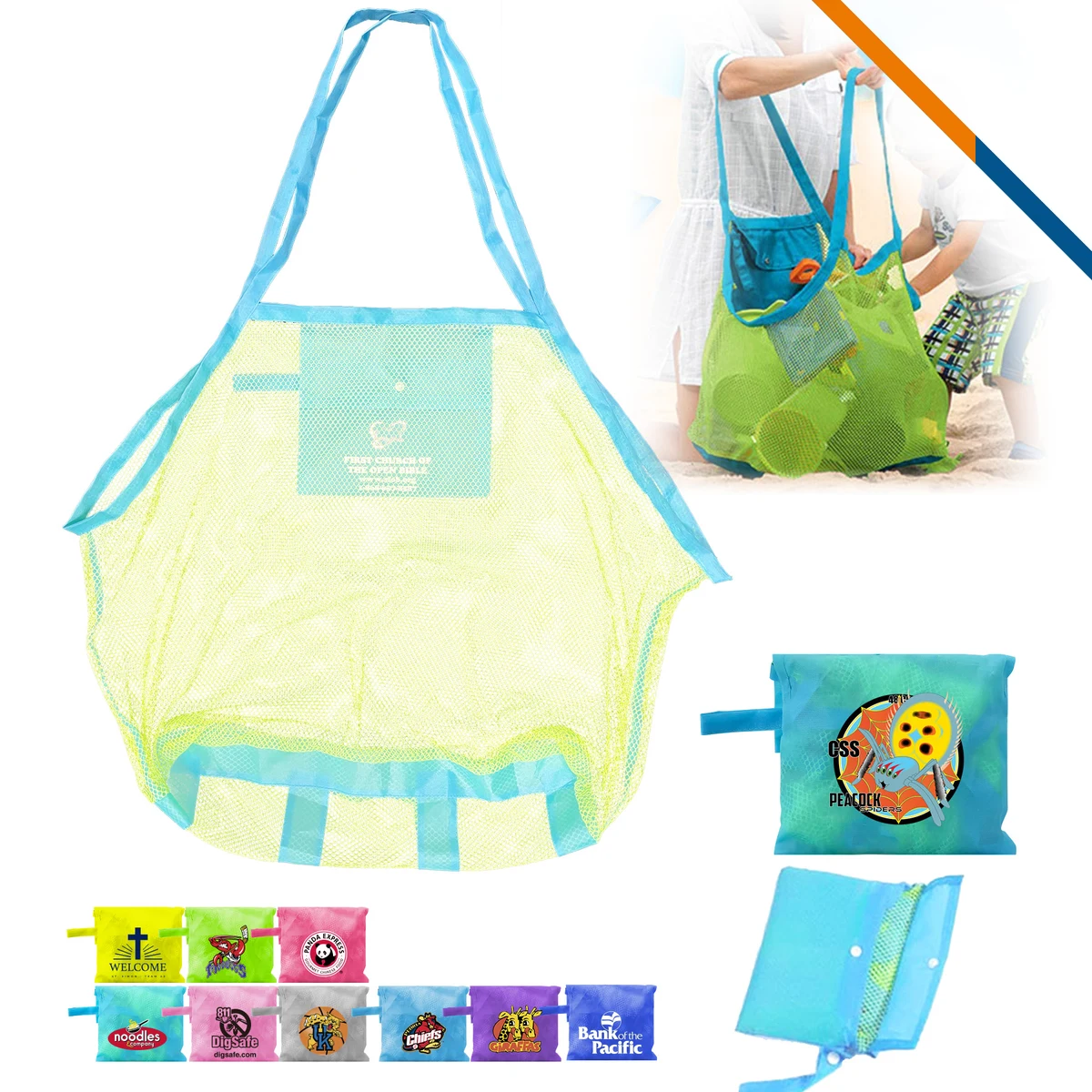 Skyscraper Mesh Beach Bag 1