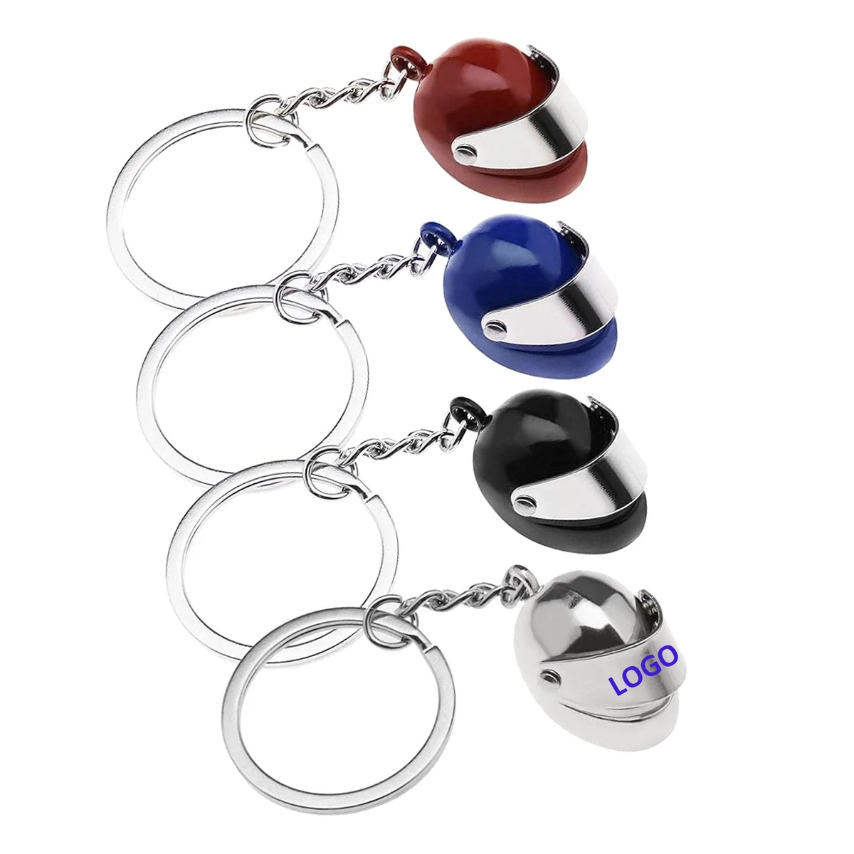 Motorcycle Helmet Pendant Keychain 1