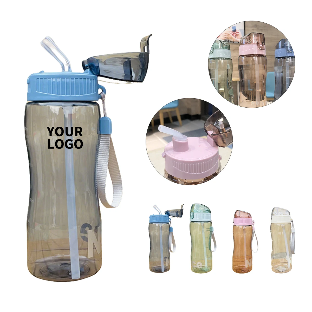 20 Ounce Outdoor Plastic Sippy Cup With Straw 1
