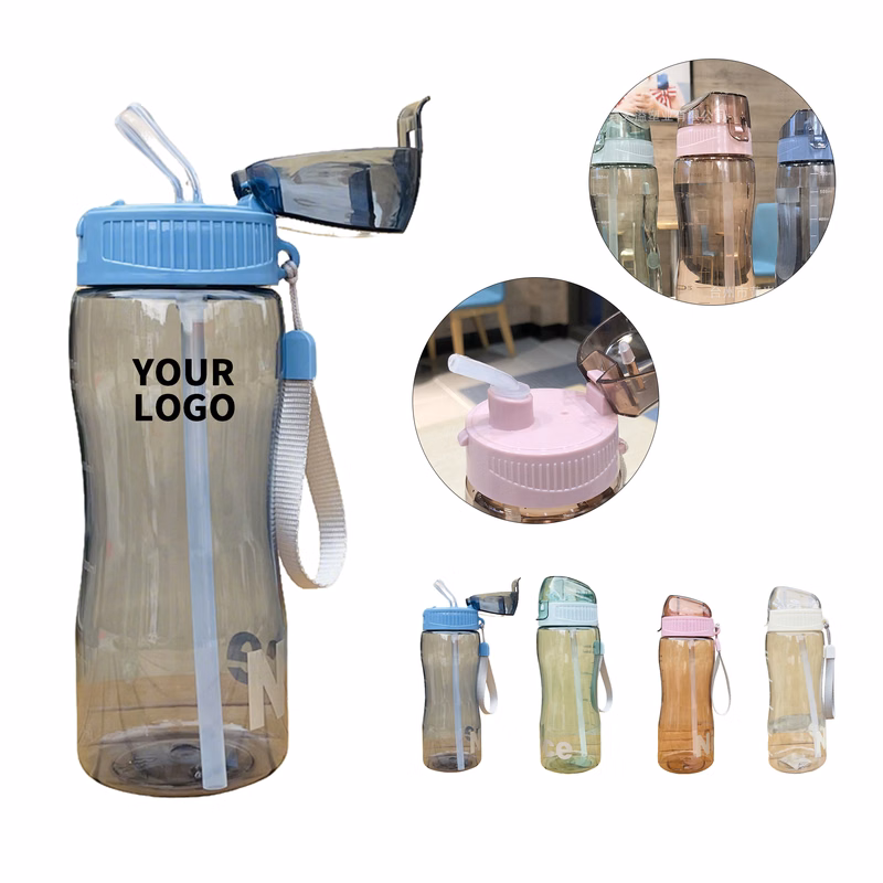 20 Ounce Outdoor Plastic Sippy Cup With Straw