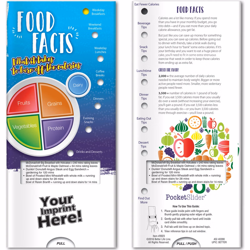 Pocket Slider - Food Facts