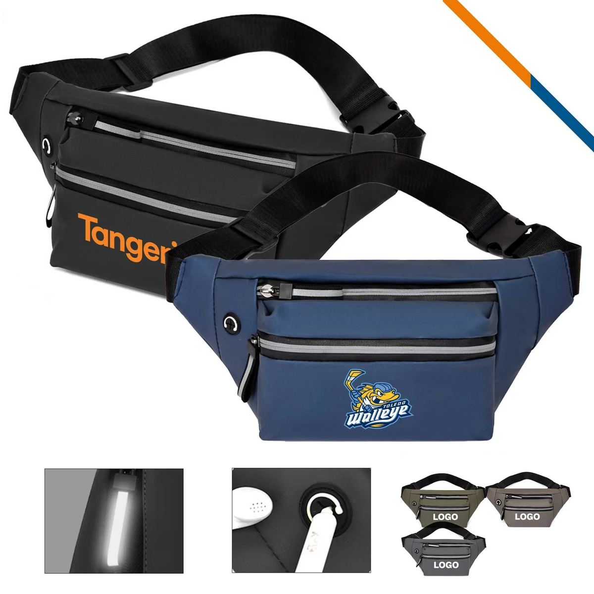 Pinel Luminous Zipper Fanny Pack 1