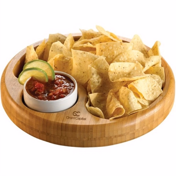 BistroTek Premium Bamboo Snack Bowl Set