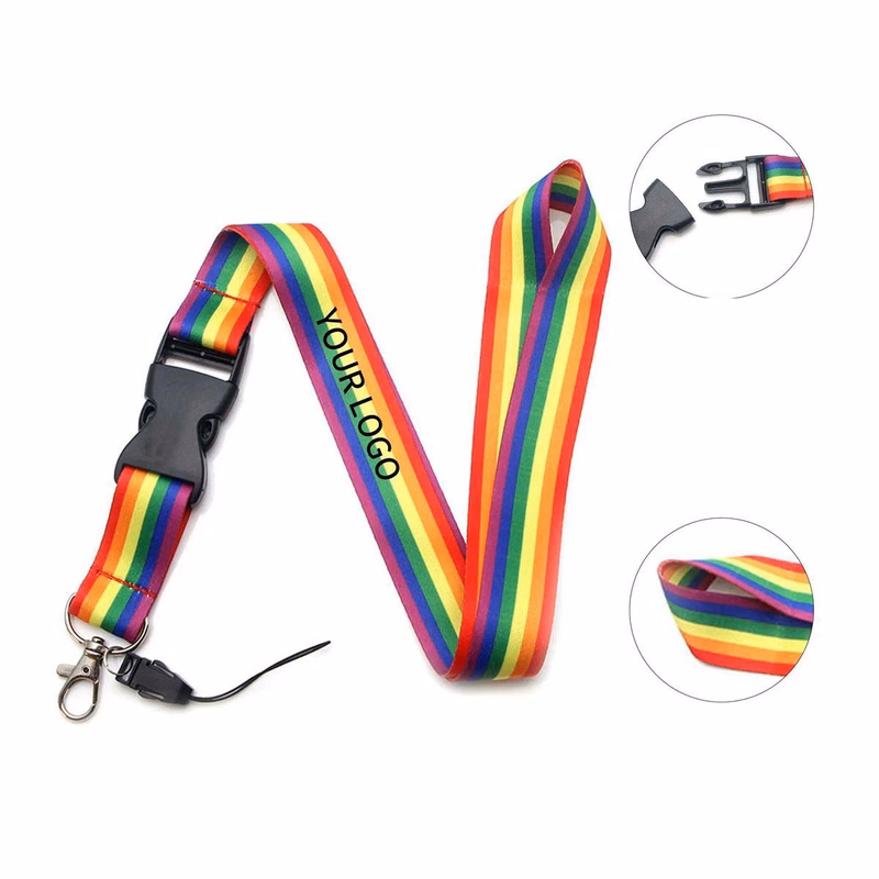 Colorful Polyester Lanyard with Strong Clip