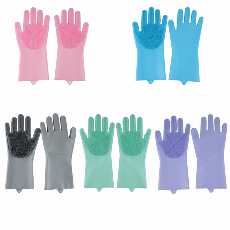 Silicone Clean Gloves Dish Brush