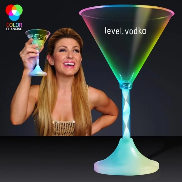 Spiral stem cocktail glass - martini 1