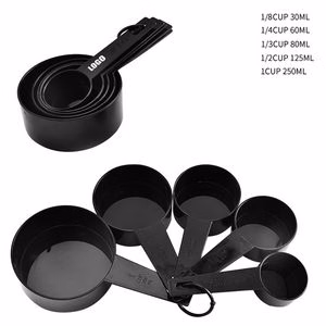 5 In 1 Plastic Measuring Cup Set With Volume Marks