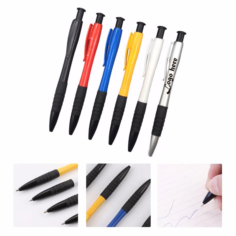 MOQ50 Custom Plastic Ballpoint Pen Office Gift