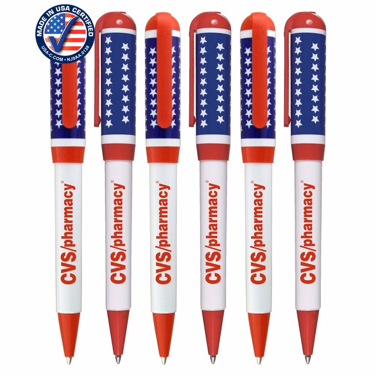 USA Made, Patriotic Twister Pen