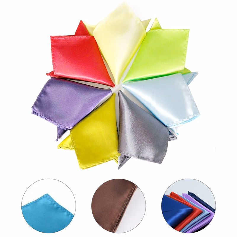 Men's Plain Pocket Square