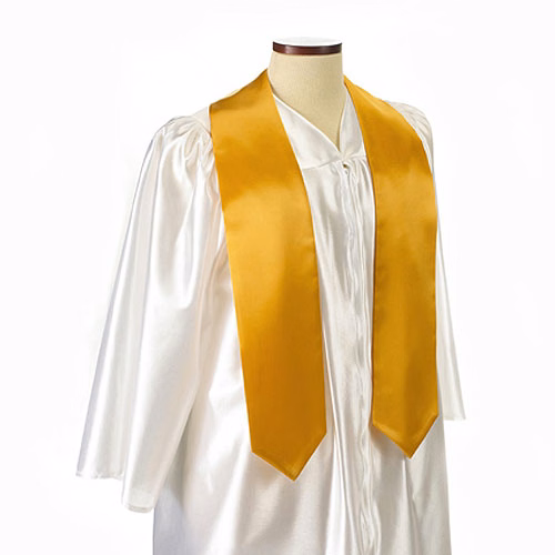 Gold 72" Graduation Stole