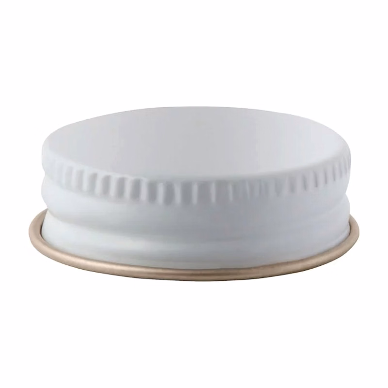 White Lids for 32 oz. Boston Rounds