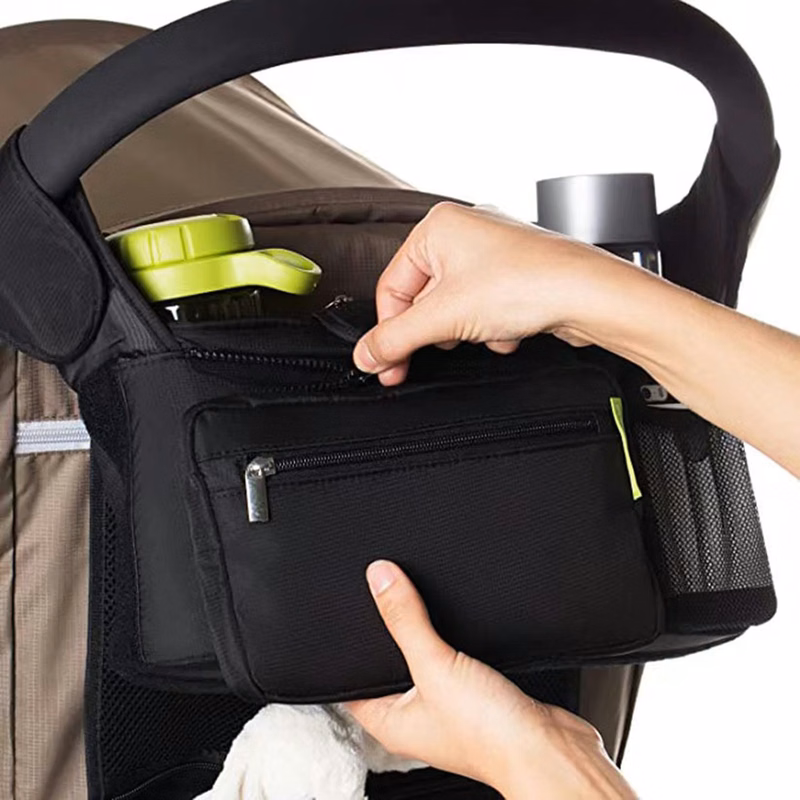 Expandable Deep Cup Holders Baby Stroller Organizer