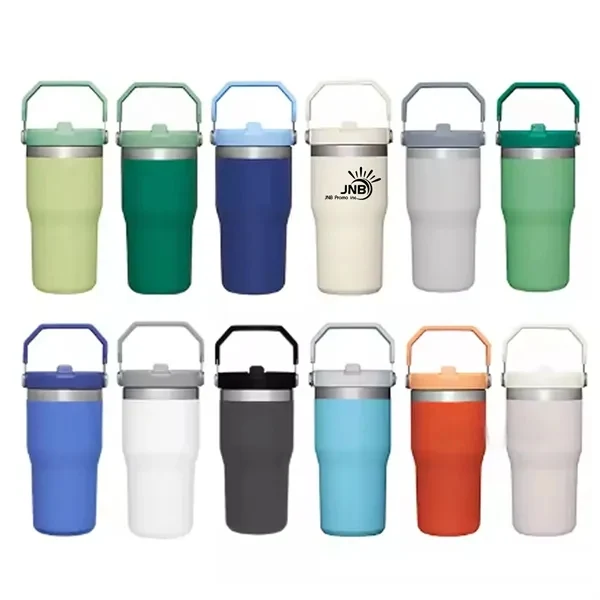20-Ounce Stainless Steel Coffee Mug with Handle 1