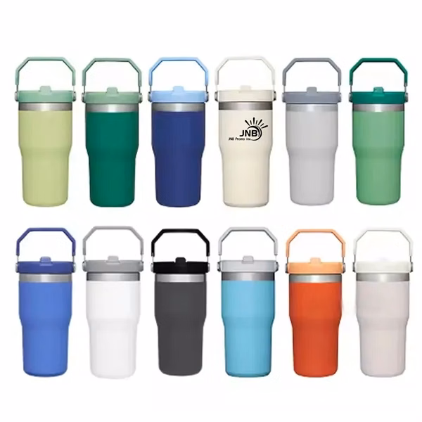 20-Ounce Stainless Steel Coffee Mug with Handle