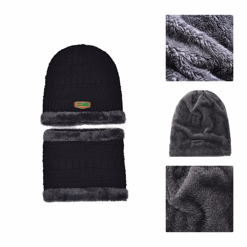Winter Knit Beanie Warm Fleece Lined Hat