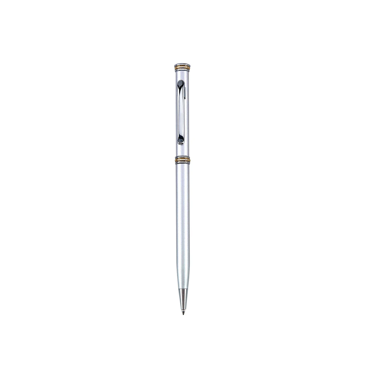 Metallic Ballpoint Twist Metal Pen - Chrome 1