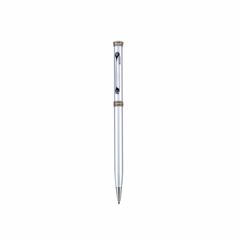 Metallic Ballpoint Twist Metal Pen - Chrome