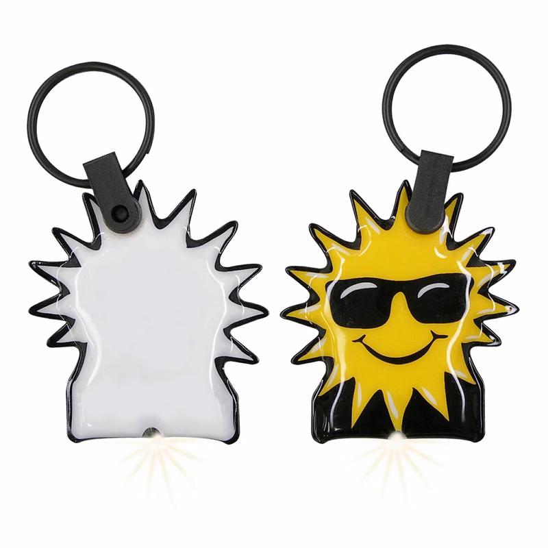 ShapeLights™ Color-A-Shape Key Ring Flashlight (Sun)