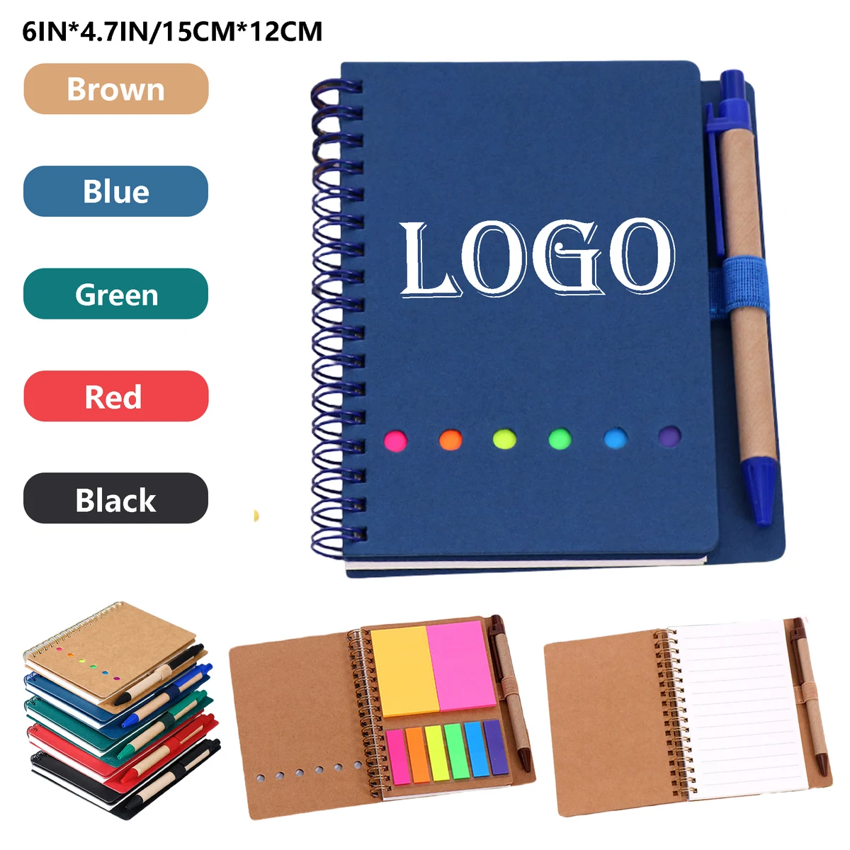 Notebook with Pen and Sticky Notes MOQ50pcs 1