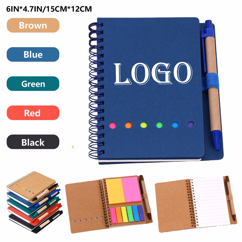 Notebook with Pen and Sticky Notes MOQ50pcs