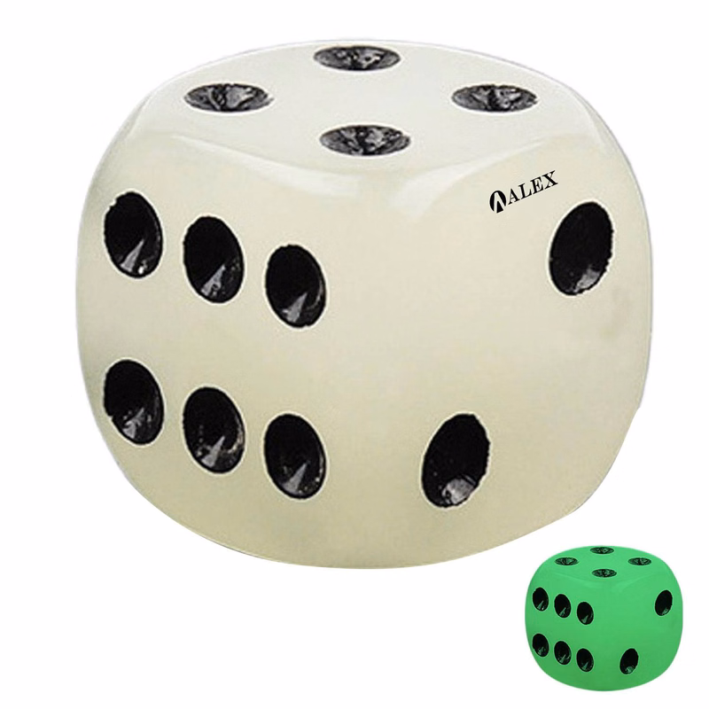 6 Sided Luminous Round Corner Acrylic Dice for Party Games