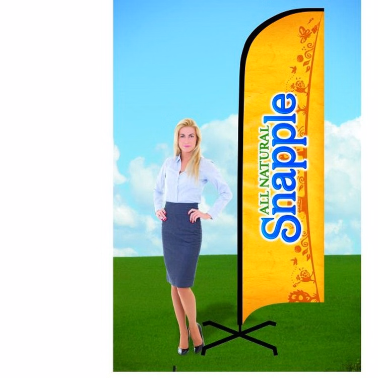 8ft Banner Flag with X Stand-Double