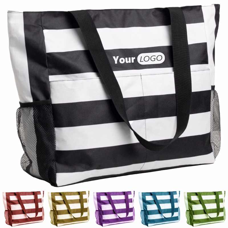 Polyester Portable Multi Pocket Handbag