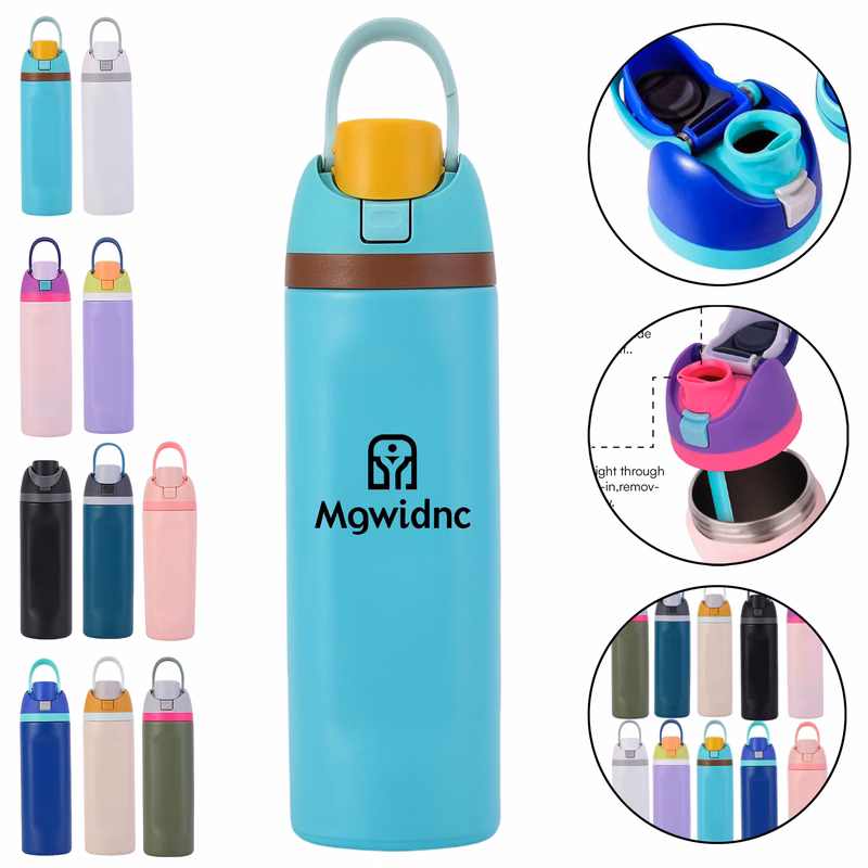 304 Stainless Steel Sports Water Bottle with Handle