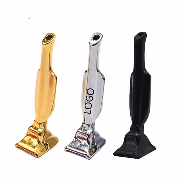 Golden Man Trophy Pipe Sniffer Snorter Straw