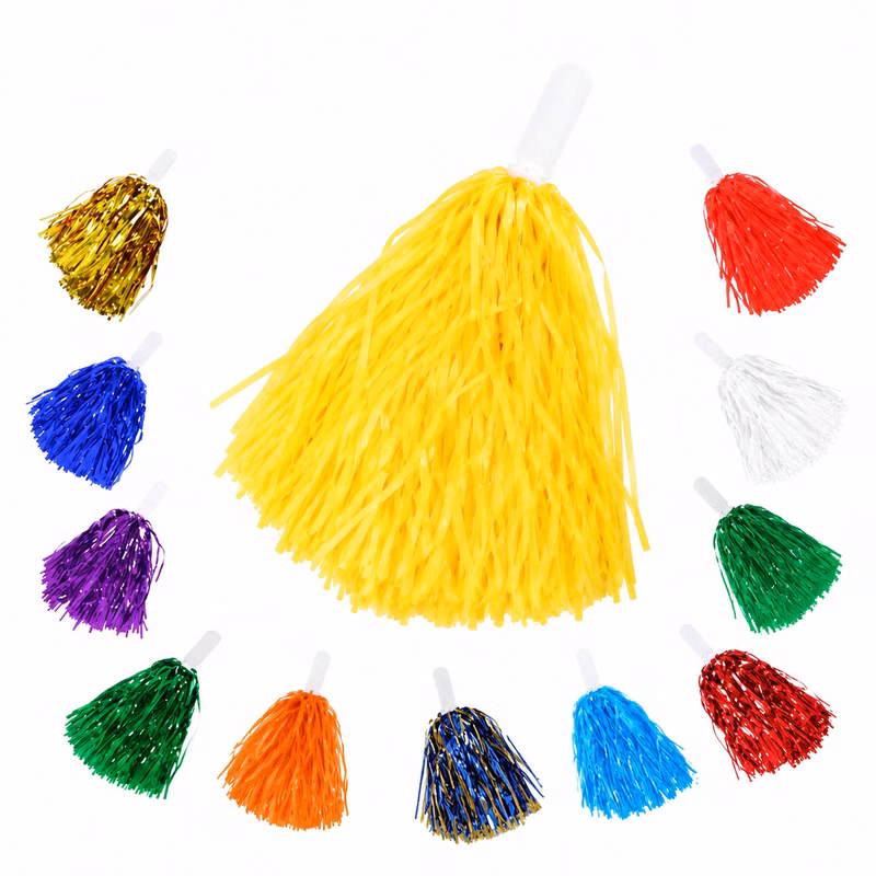 Team Cheer Poms Flat Handle