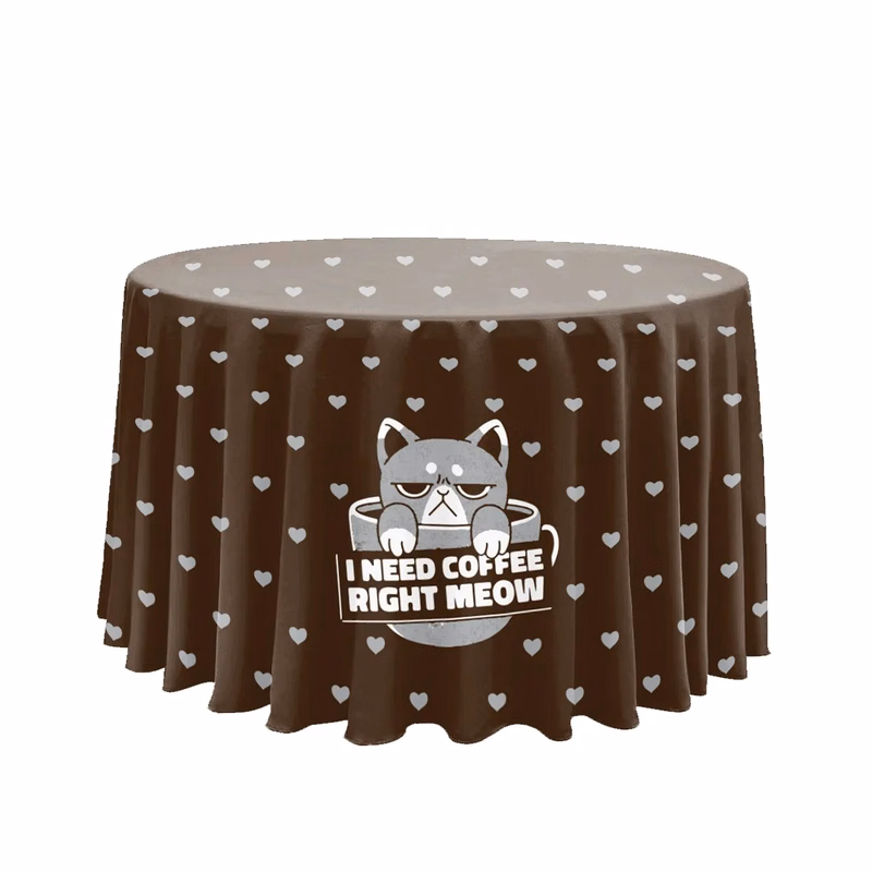 9.5' Circular Table Cover-Full Coverage-Sublimation