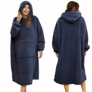 Fleece Hoodie Wearable Blanket