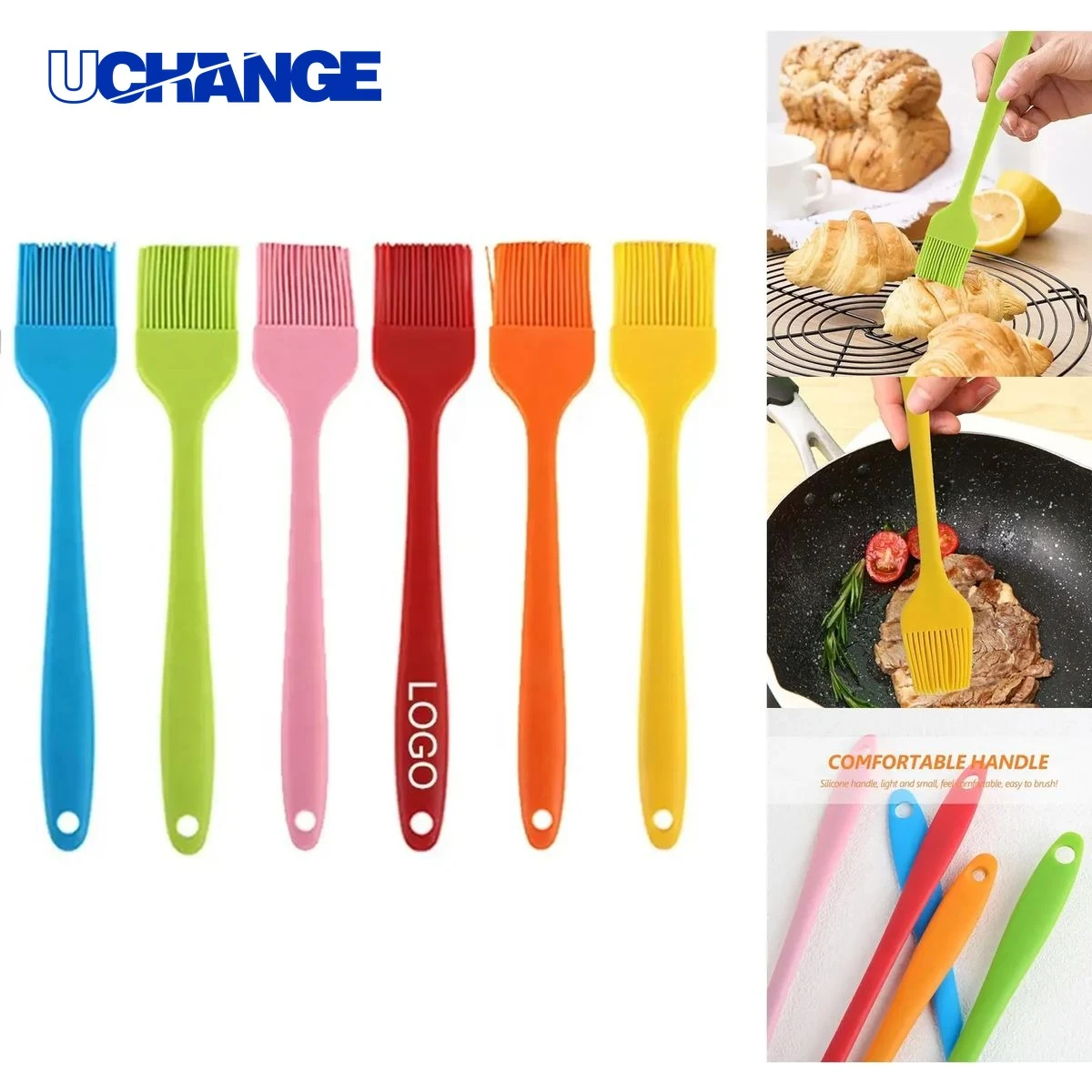 Silicone BBQ Oil Brush Heat-Resistant Basting Tool 1
