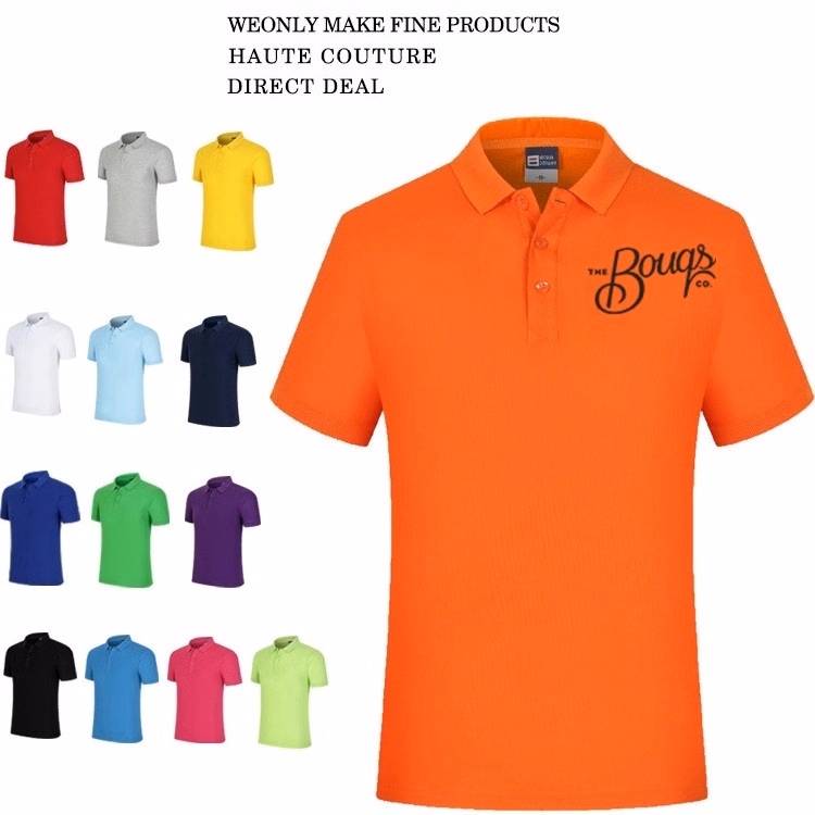 Summer New Men's And Women's Lapel Polo Shirt
