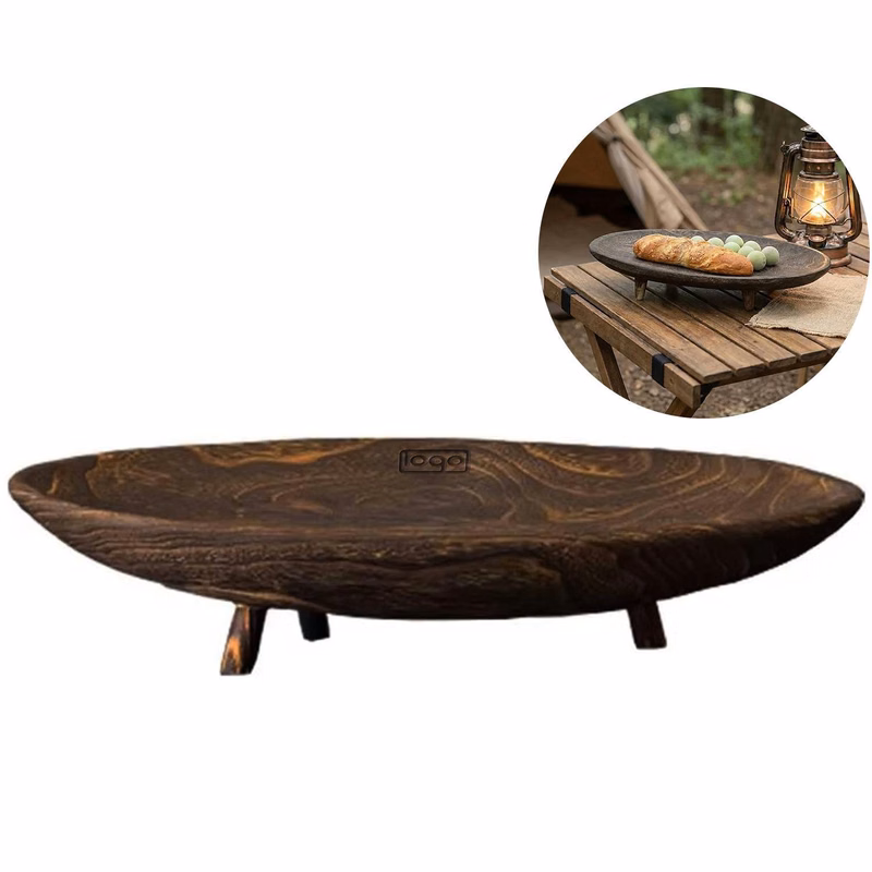 Vintage Wooden Fruit Serving Tray