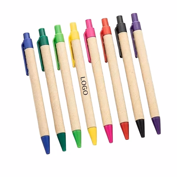 Eco-Friendly Kraft Paper Tube Ballpoint Pen
