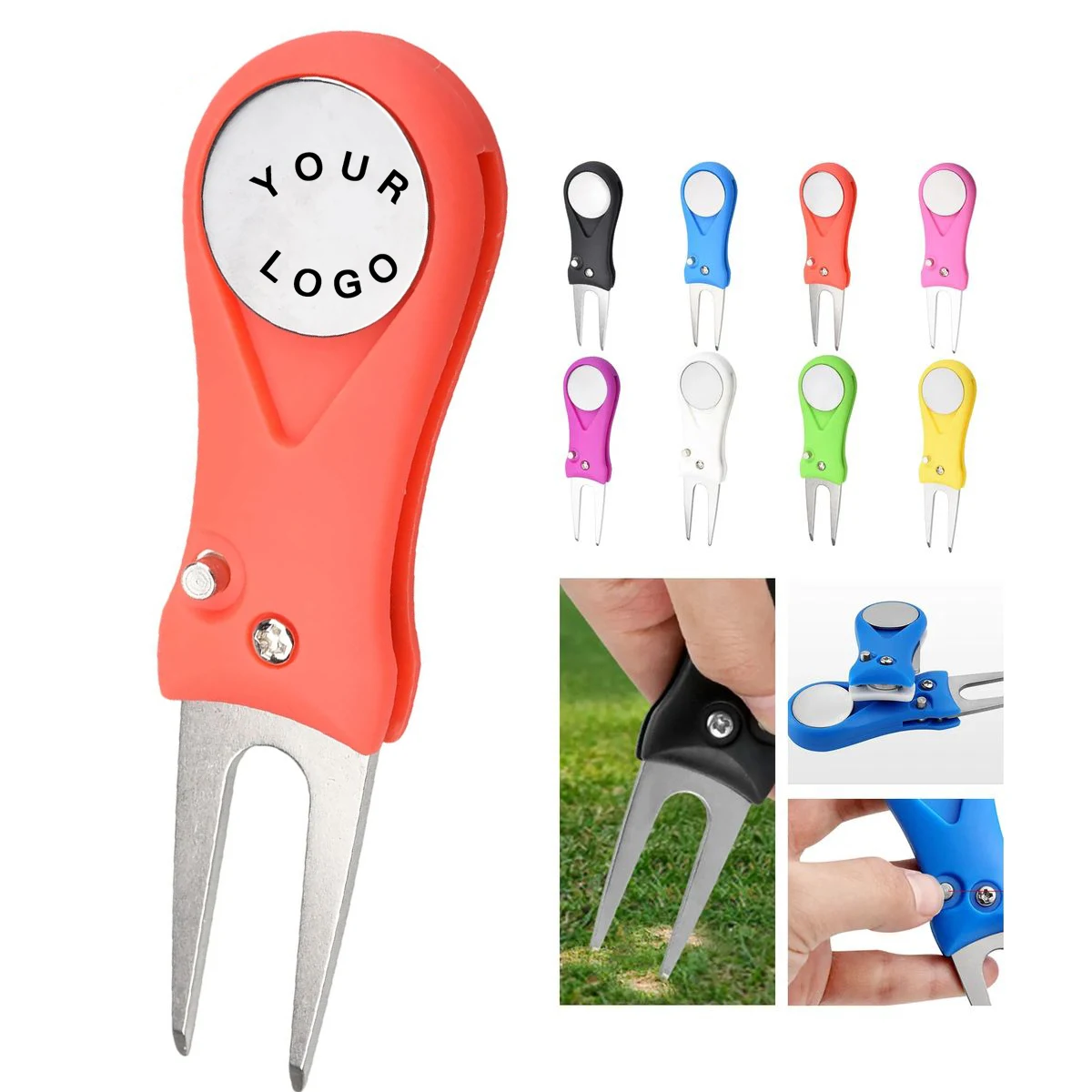 Compact Golf Divot Tool for Repairing Greens 1