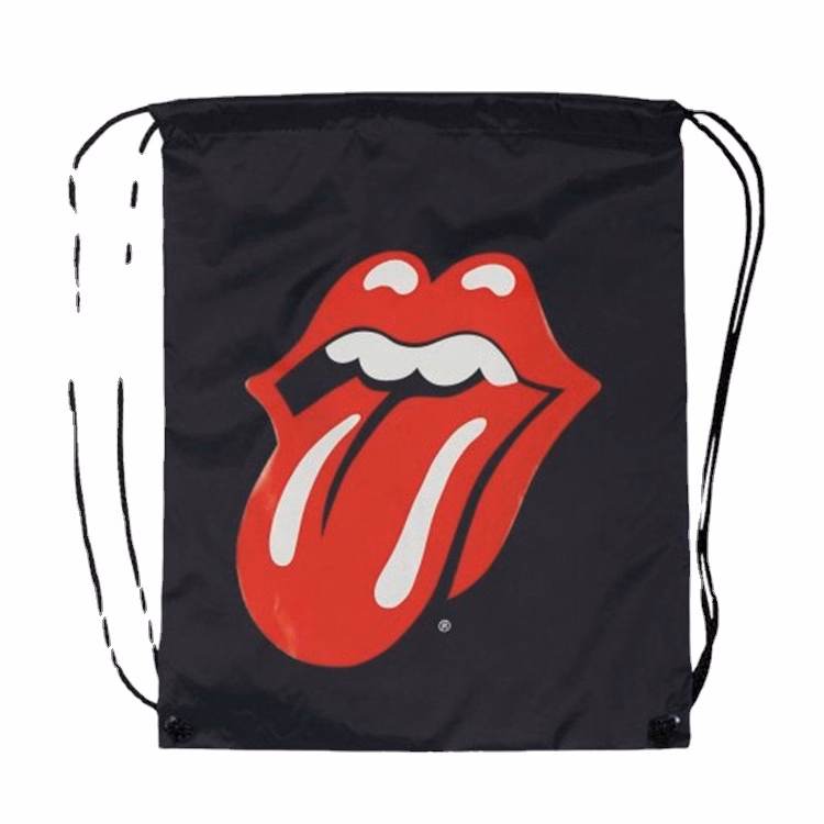 All Over Imprint Drawstring Backpack