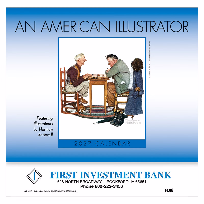 An American Illustrator Wall Calendar: 2027 Stapled