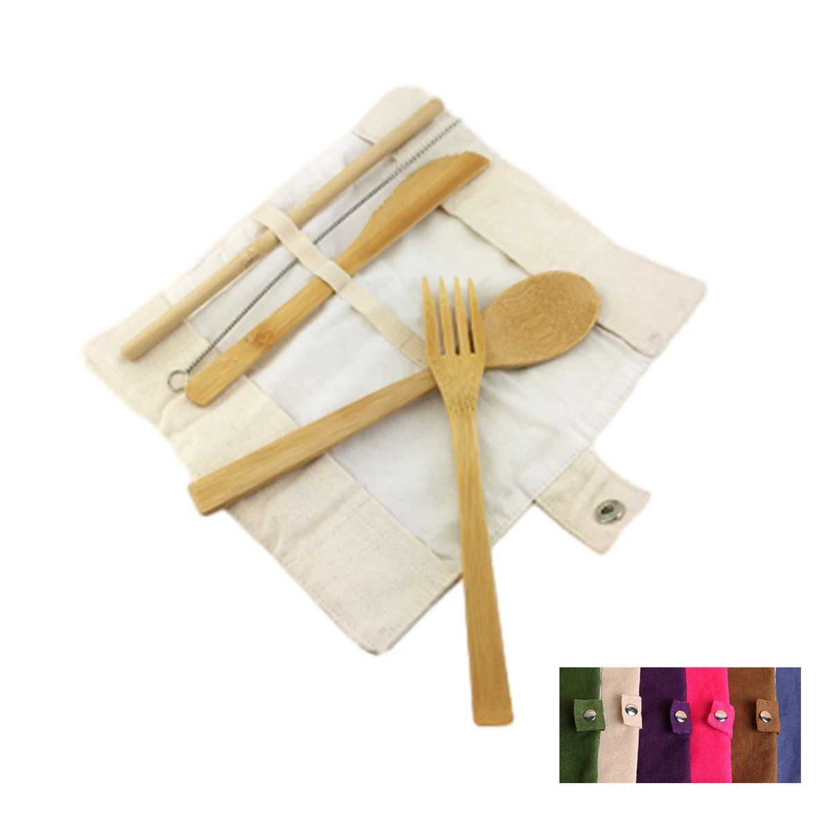 Reusable Bamboo Cutlery Travel Set 1